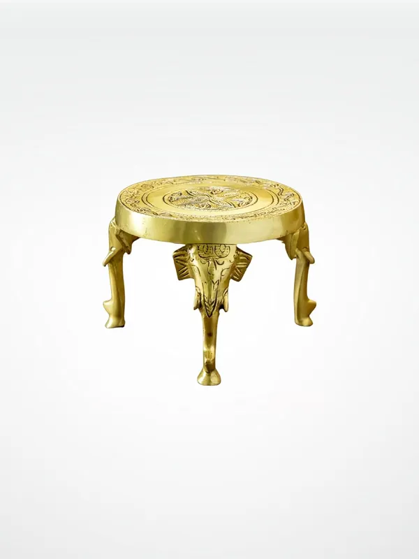 Gold_Brass_Chowki_For_Home_Decor