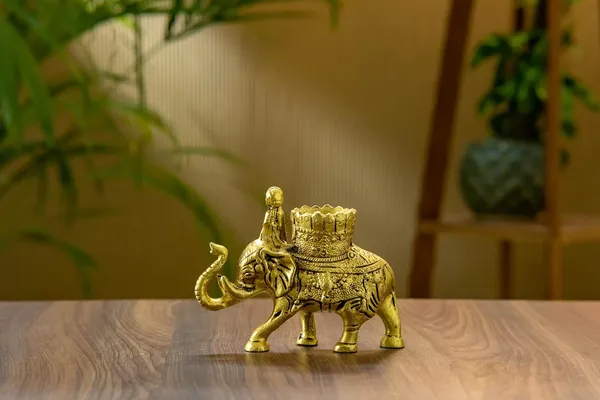 Gold_Brass_Elephant_Showpiece_For_Home_Decor