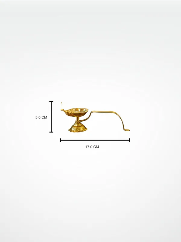 Gold_Brass_Diya_With_Holder_For_Pooja