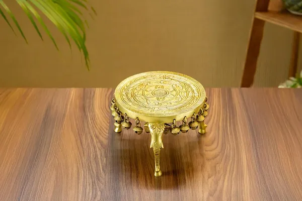 Gold_Brass_Pooja_Chowki_For_Home_Decor