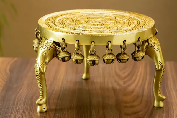 Gold_Brass_Pooja_Chowki_For_Home_Decor