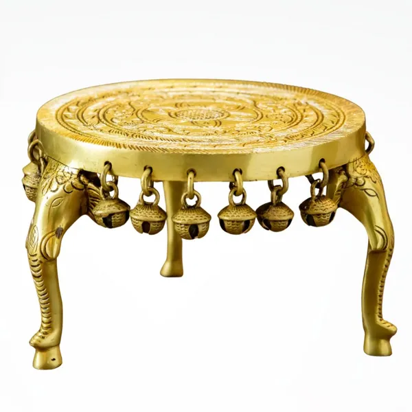 Gold_Brass_Pooja_Chowki_For_Home_Decor