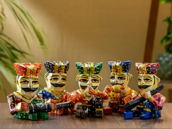 Multicolour_Wood_Musician_Set_For_Home_Decor