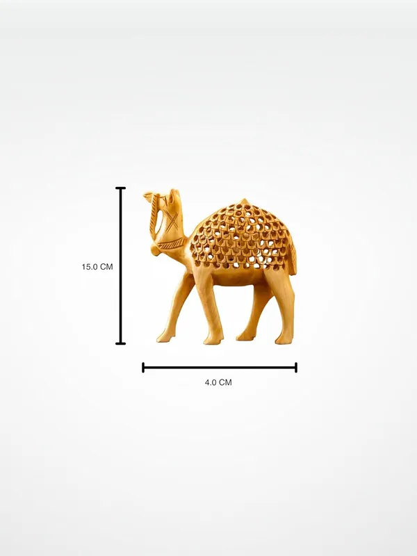 Brown_Wood_Camel_Set_For_Home_Decor