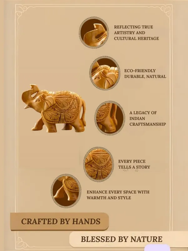Brown_Wood_Elephant_Set_For_Home_Decor