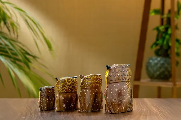 Multicolour_Wood_Owl_Set_For_Home_Decor