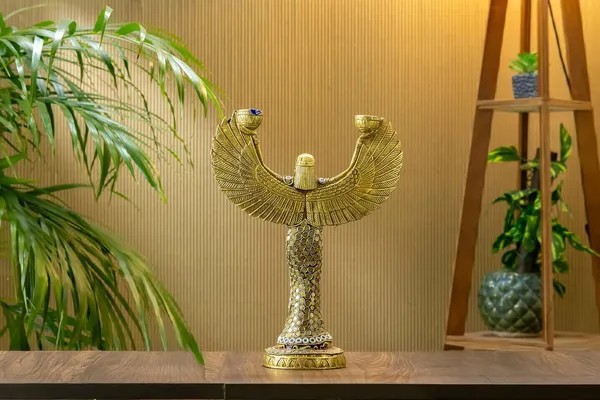 Gold_Brass_Goddess_Candle_Holder_Statue_For_Home_Decor