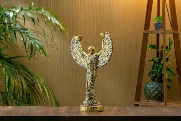 Gold_Brass_Goddess_Candle_Holder_Statue_For_Home_Decor