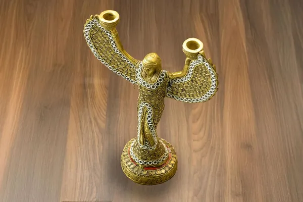 Gold_Brass_Goddess_Candle_Holder_Statue_For_Home_Decor