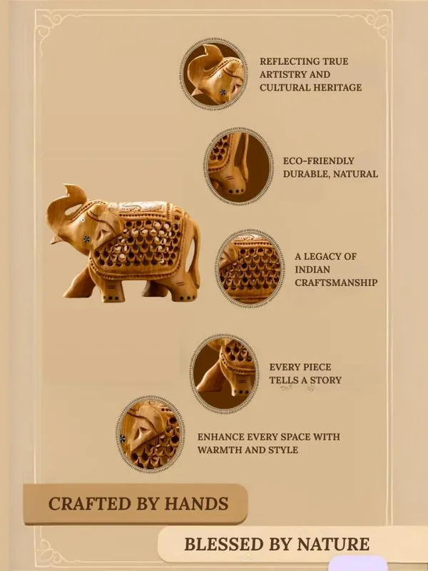 Brown_Wood_Elephant_Set_For_Home_Decor