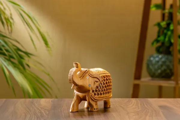 Brown_Wood_Elephant_Set_For_Home_Decor