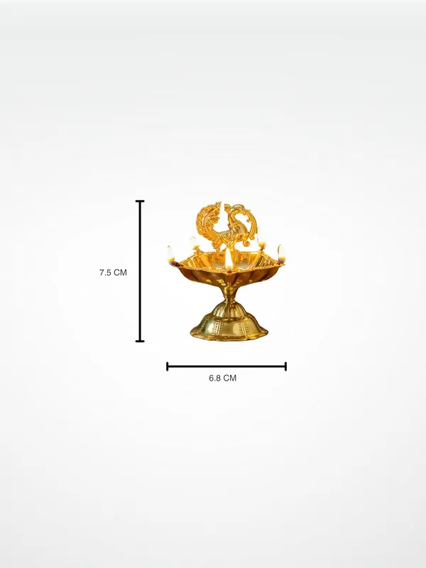 Gold_Brass_Peacock_Diya_For_Wall_Decor