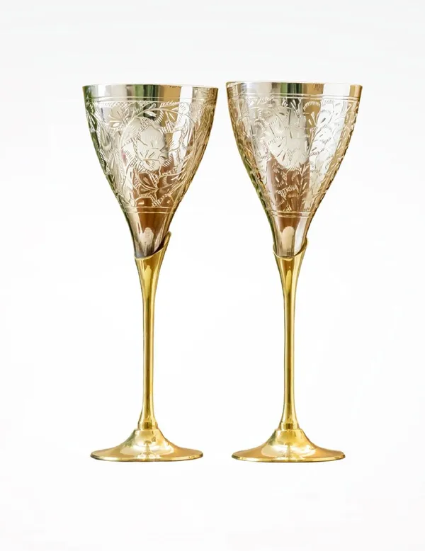 Gold_Brass_Crystal_Wine_Glass_Set_For_Gifting