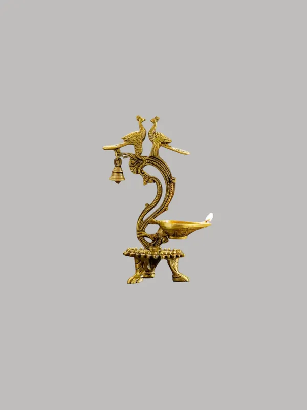 Gold_Brass_Peacock_Diya_For_Pooja_Decor
