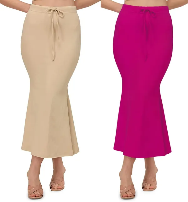 Alyne_Blended_Saree_Shapewear_Petticoat_For_Women,_Women'S_Blended_Fullelastic_With_Drawstring_Saree_Shapewear,_Skirts_For_Women,Shape_Wear_Dress_For_Saree_(Pack_Of_2)