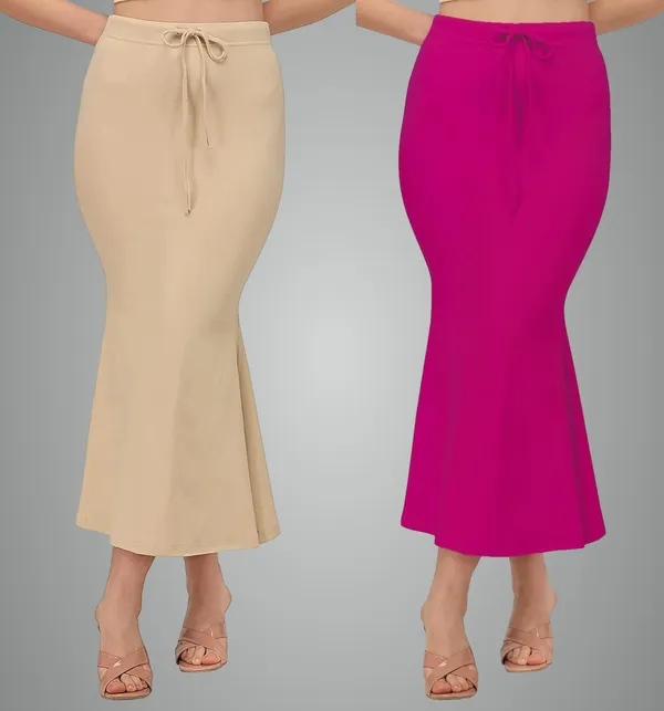 Alyne_Blended_Saree_Shapewear_Petticoat_For_Women,_Women'S_Blended_Fullelastic_With_Drawstring_Saree_Shapewear,_Skirts_For_Women,Shape_Wear_Dress_For_Saree_(Pack_Of_2)