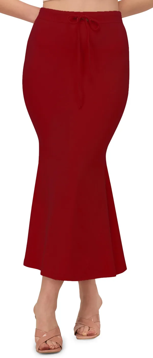 Alyne_Blended_Saree_Shapewear_Petticoat_For_Women,_Women'S_Blended_Fullelastic_With_Drawstring_Saree_Shapewear,_Skirts_For_Women,Shape_Wear_Dress_For_Saree_(Pack_Of_2)_Black-Maroon