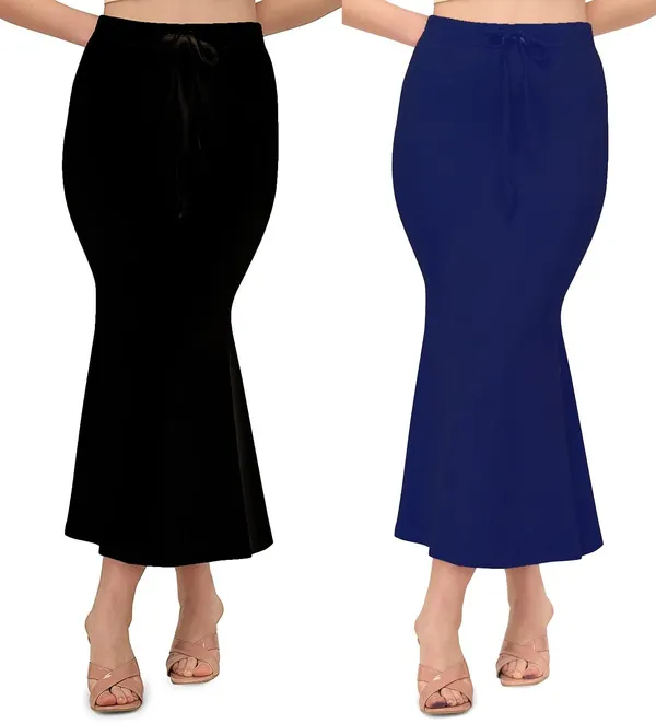 Alyne_Blended_Saree_Shapewear_Petticoat_For_Women,_Women'S_Blended_Fullelastic_With_Drawstring_Saree_Shapewear,_Skirts_For_Women,Shape_Wear_Dress_For_Saree_(Pack_Of_2)_Black-Navy