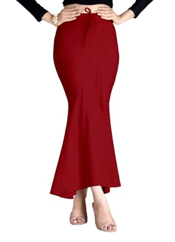Alyne_Saree_Shapewear_Petticoat_For_Women,_Women'S_Blended_Saree_Shapewear_Maroon