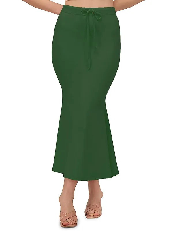 Alyne_Saree_Shapewear_Petticoat_For_Women,_Women'S_Blended_Saree_Shapewear_Green