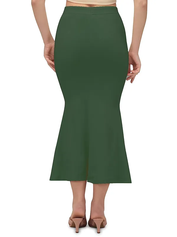 Alyne_Saree_Shapewear_Petticoat_For_Women,_Women'S_Blended_Saree_Shapewear_Green