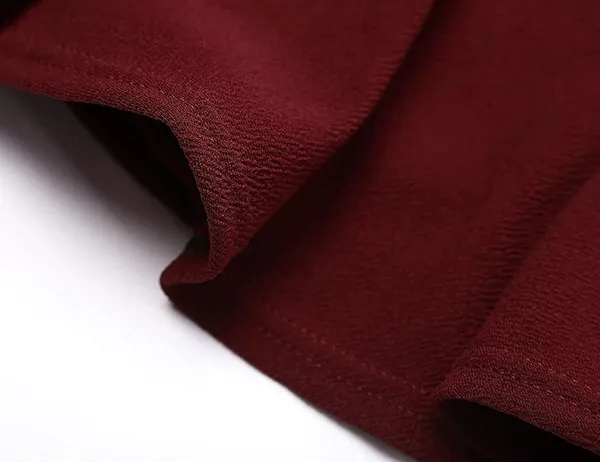 Alyne_Girl'S/Women'S_Classic_Stretchy_Solid_All_Time_Classy_Flared_Skater_Skirt_With_Attached_Inner_Shorts_(Xs,_Maroon)