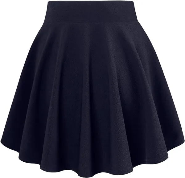 Alyne_Girl'S/Women'S_Classic_Stretchy_Solid_All_Time_Classy_Flared_Skater_Skirt_With_Attached_Inner_Shorts_(Xs,_Navy)