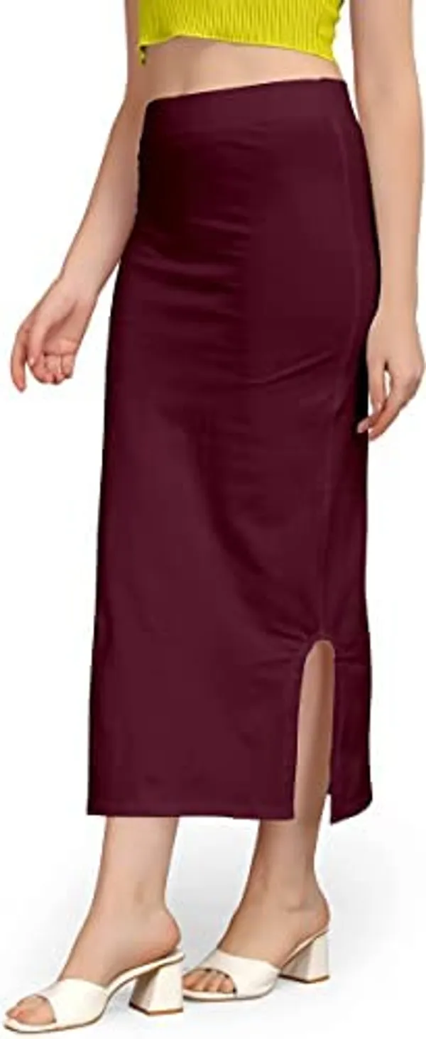 Alyne_Blended_Saree_Shapewear_Petticoat_For_Women,_Women'S_Blended_Saree_Shapewear_Slitcut_Maroon