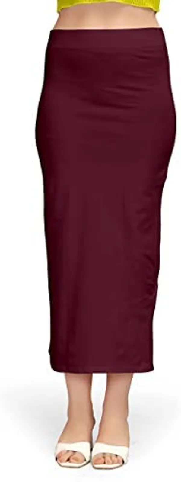 Alyne_Blended_Saree_Shapewear_Petticoat_For_Women,_Women'S_Blended_Saree_Shapewear_Slitcut_Maroon