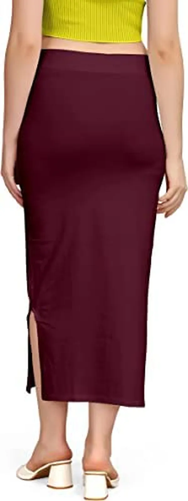 Alyne_Blended_Saree_Shapewear_Petticoat_For_Women,_Women'S_Blended_Saree_Shapewear_Slitcut_Maroon