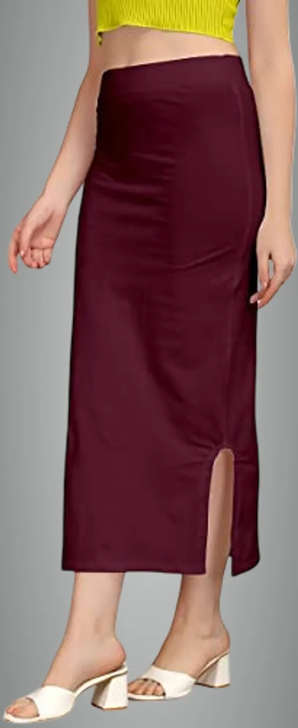 Alyne_Blended_Saree_Shapewear_Petticoat_For_Women,_Women'S_Blended_Saree_Shapewear_Slitcut_Maroon