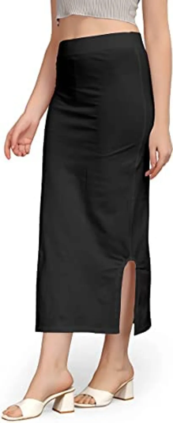 Alyne_Blended_Saree_Shapewear_Petticoat_For_Women,_Women'S_Blended_Saree_Shapewear_Slitcut_Black