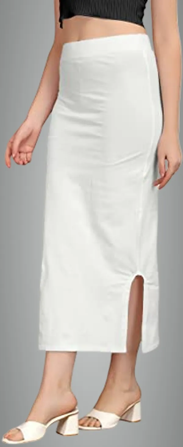 Alyne_Blended_Saree_Shapewear_Petticoat_For_Women,_Women'S_Blended_Saree_Shapewear_Slitcut_White