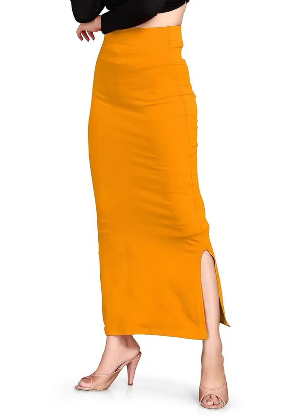 Alyne_Women'S_Saree_Shapewear_Petticoat_-_Blended_Full-Elastic_Comfort_For_Perfect_Saree_Draping_For_Women._Mustard