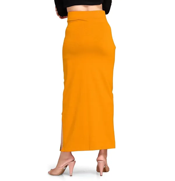 Alyne_Women'S_Saree_Shapewear_Petticoat_-_Blended_Full-Elastic_Comfort_For_Perfect_Saree_Draping_For_Women._Mustard
