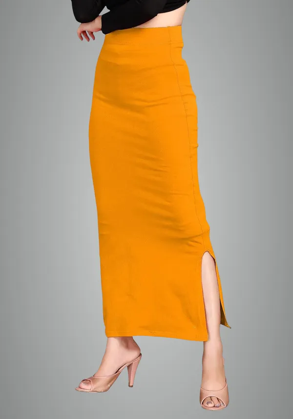 Alyne_Women'S_Saree_Shapewear_Petticoat_-_Blended_Full-Elastic_Comfort_For_Perfect_Saree_Draping_For_Women._Mustard