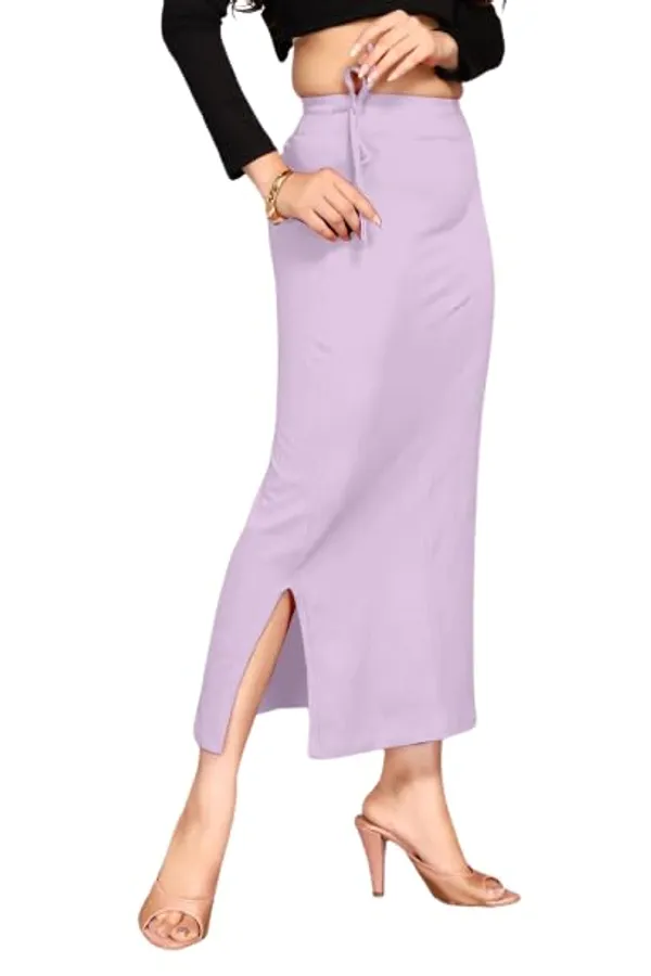 Alyne_Blended_Saree_Shapewear_Petticoat_For_Women,_Women'S_Blended_Fullelastic_With_Drawstring_Saree_Shapewear,_Skirts_For_Women,Shape_Wear_Dress_For_Saree_Lavender