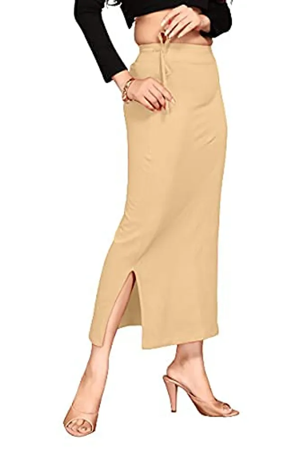 Alyne_Blended_Saree_Shapewear_Petticoat_For_Women,_Women'S_Blended_Fullelastic_With_Drawstring_Saree_Shapewear,_Skirts_For_Women,Shape_Wear_Dress_For_Saree_Beige