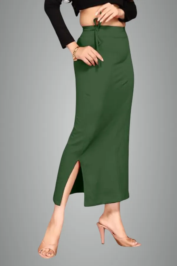 Alyne_Blended_Saree_Shapewear_Petticoat_For_Women,_Women'S_Blended_Fullelastic_With_Drawstring_Saree_Shapewear,_Skirts_For_Women,Shape_Wear_Dress_For_Saree_Green