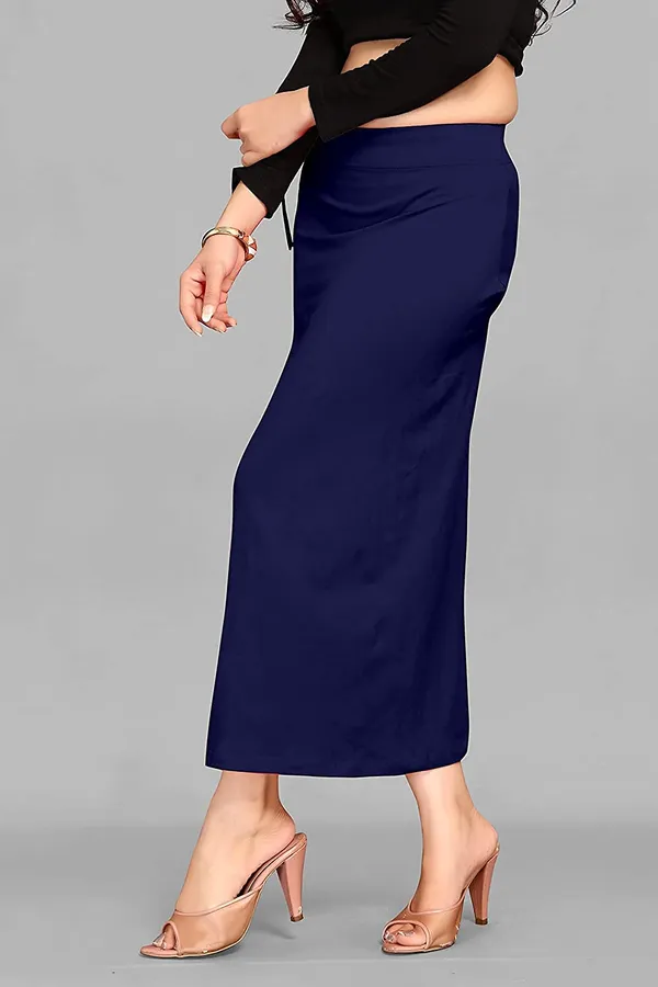Alyne_Blended_Saree_Shapewear_Petticoat_For_Women,_Women'S_Blended_Fullelastic_With_Drawstring_Saree_Shapewear,_Skirts_For_Women,Shape_Wear_Dress_For_Saree_Navy
