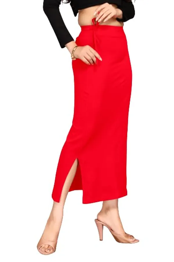 Alyne_Blended_Saree_Shapewear_Petticoat_For_Women,_Women'S_Blended_Fullelastic_With_Drawstring_Saree_Shapewear,_Skirts_For_Women,Shape_Wear_Dress_For_Saree_Red