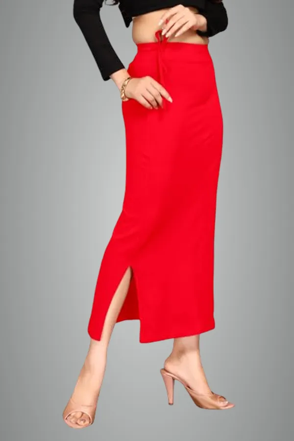 Alyne_Blended_Saree_Shapewear_Petticoat_For_Women,_Women'S_Blended_Fullelastic_With_Drawstring_Saree_Shapewear,_Skirts_For_Women,Shape_Wear_Dress_For_Saree_Red
