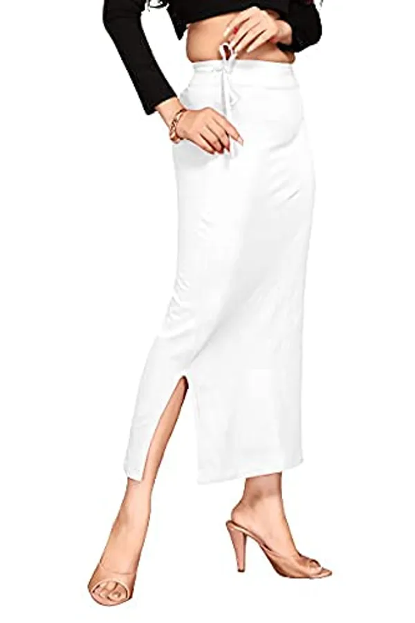 Alyne_Blended_Saree_Shapewear_Petticoat_For_Women,_Women'S_Blended_Fullelastic_With_Drawstring_Saree_Shapewear,_Skirts_For_Women,Shape_Wear_Dress_For_Saree_White