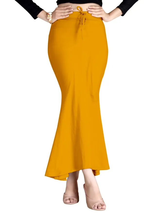 Alyne_Women'S_Saree_Shapewear_Petticoat,_Women'S_Saree_Shapewear_Petticoat_For_Comfortable_Draping_For_Women_Mustard