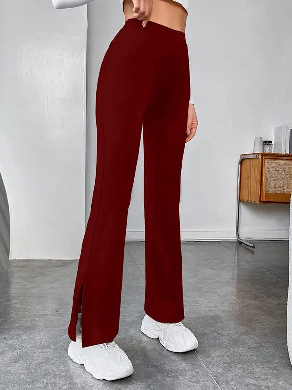 Alyne_Women'S_Trouser_Pants_For_Women_Stretchy_Straight_Leg_With_Lower_Sidecut_And_Elastic_Waist_Regular_Fit_Trouser_Pant_For_Regular_(Xl,_Maroon)