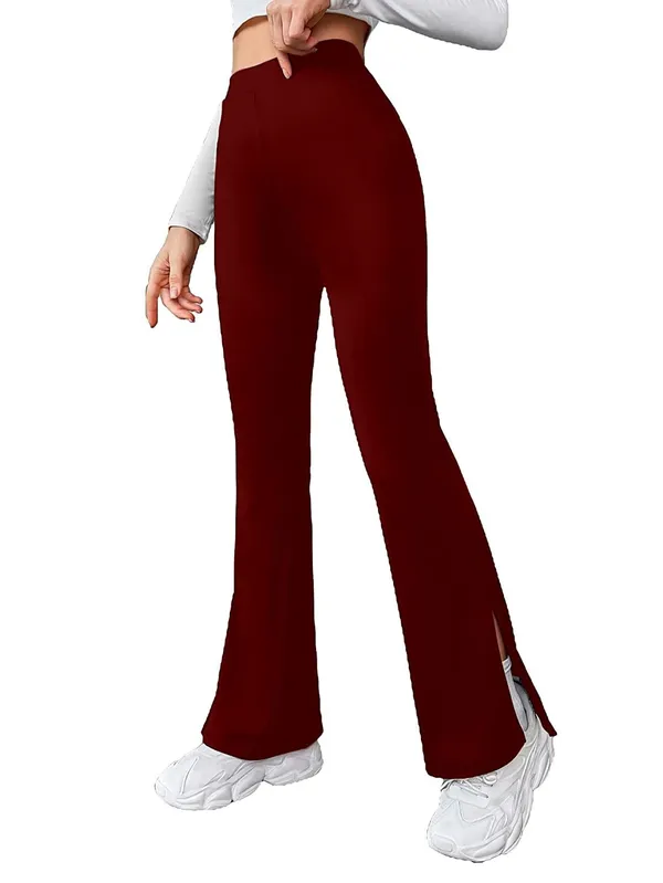 Alyne_Women'S_Trouser_Pants_For_Women_Stretchy_Straight_Leg_With_Lower_Sidecut_And_Elastic_Waist_Regular_Fit_Trouser_Pant_For_Regular_(Xl,_Maroon)