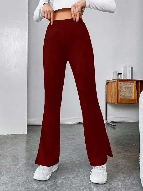 Alyne_Women'S_Trouser_Pants_For_Women_Stretchy_Straight_Leg_With_Lower_Sidecut_And_Elastic_Waist_Regular_Fit_Trouser_Pant_For_Regular_(Xl,_Maroon)