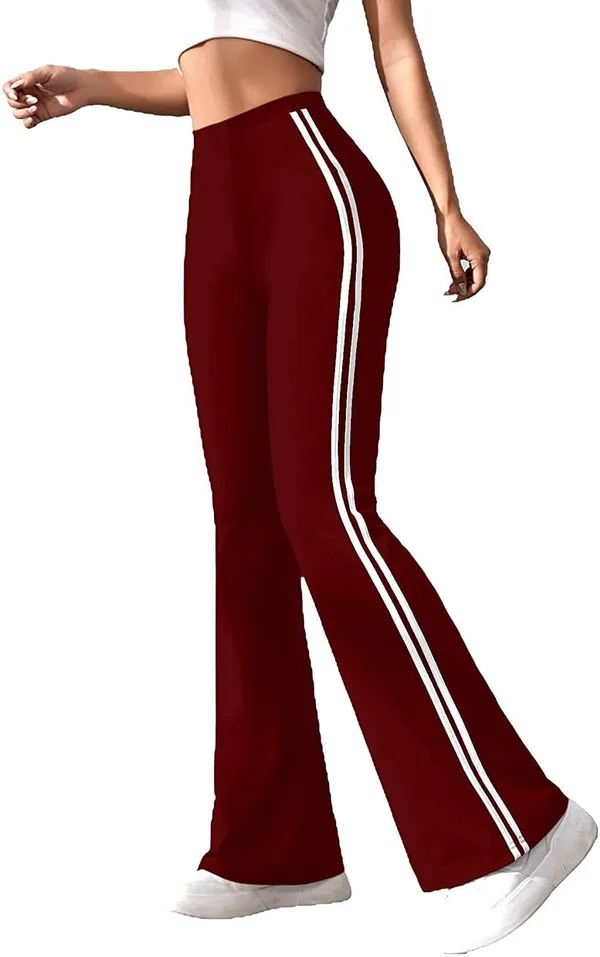 Alyne_Women'S_Trouser_Pants_For_Women_Stretchy_Straight_Leg_Elastic_Waist/Regular_Fit_Trouser_Pant_For_Regular_Casual_Wear_(Xl,_Maroon)