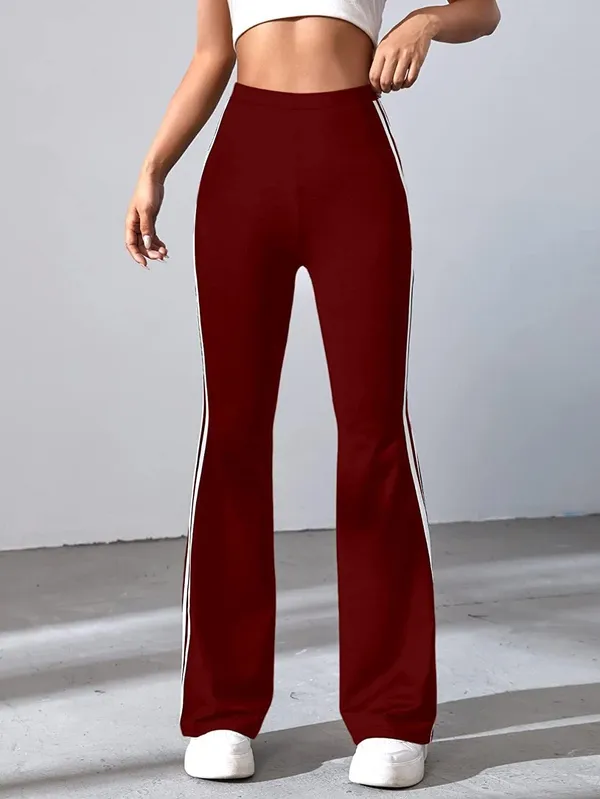 Alyne_Women'S_Trouser_Pants_For_Women_Stretchy_Straight_Leg_Elastic_Waist/Regular_Fit_Trouser_Pant_For_Regular_Casual_Wear_(Xl,_Maroon)