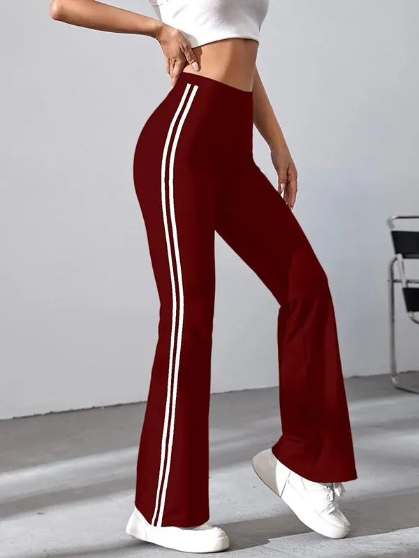 Alyne_Women'S_Trouser_Pants_For_Women_Stretchy_Straight_Leg_Elastic_Waist/Regular_Fit_Trouser_Pant_For_Regular_Casual_Wear_(Xl,_Maroon)